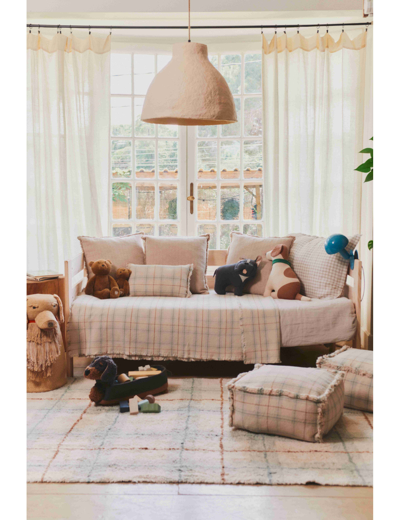 Dywan Tartan Blue Sage Wouf Wouf– 90×120 cm, Lorena Canals