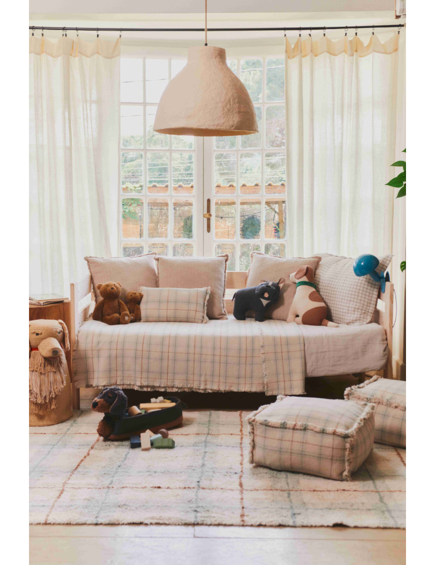 Dywan Tartan Blue Sage Wouf Wouf– 90×120 cm, Lorena Canals