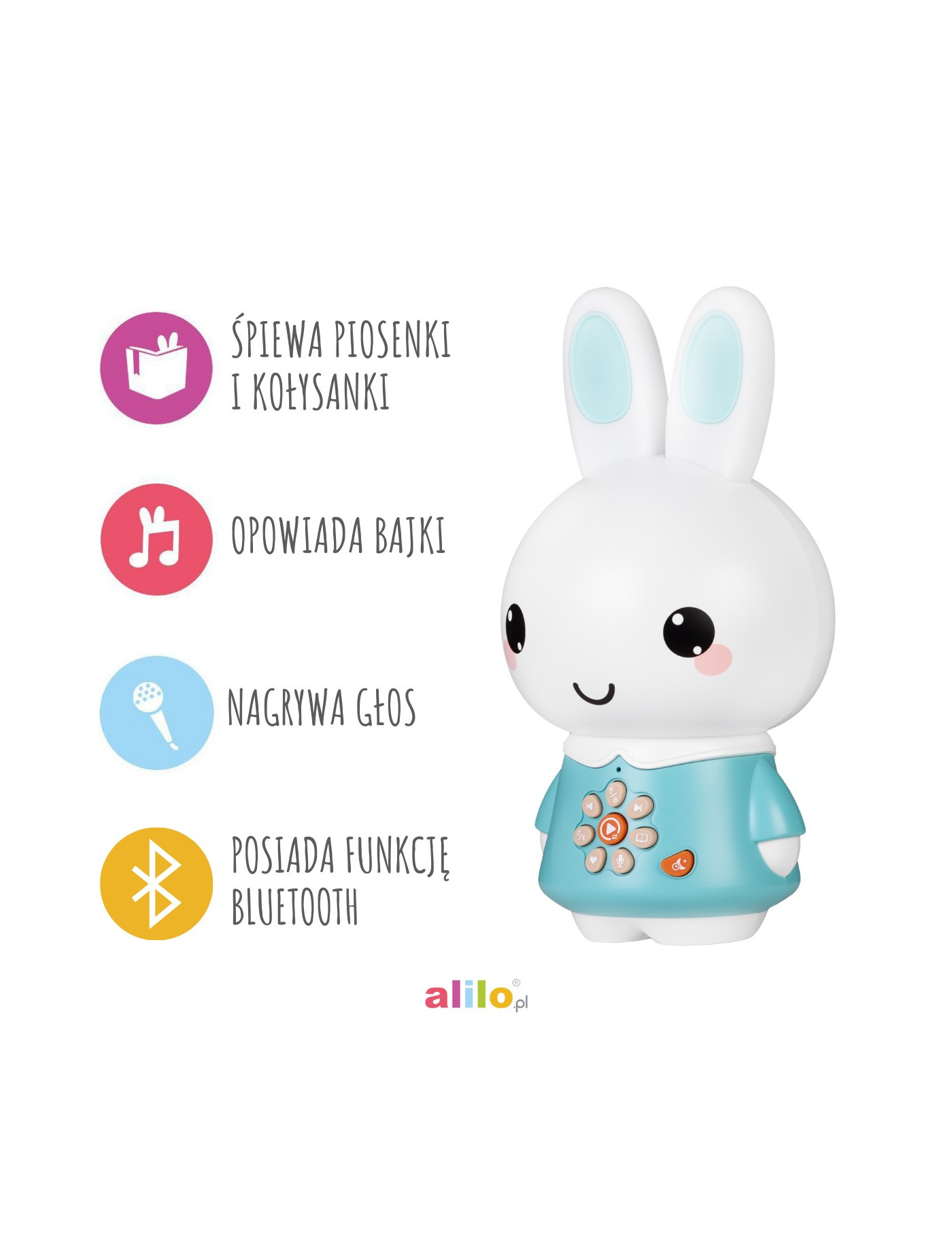 Króliczek Alilo Honey Bunny G6PRO Blue