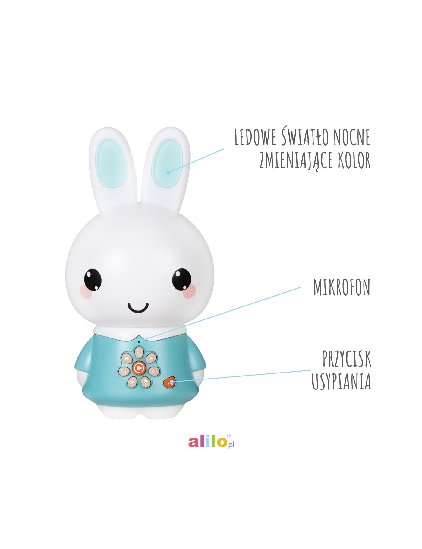 Króliczek Alilo Honey Bunny G6PRO Blue