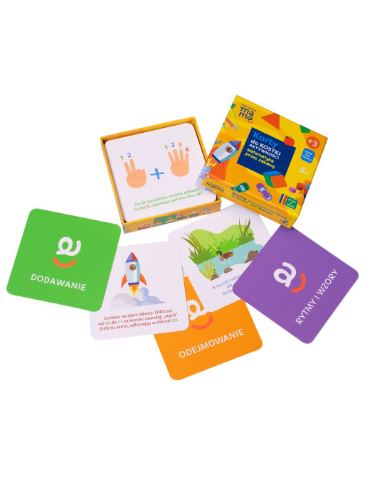 Karty do kostki aktywności - matematyka przez zabawę + mini e-book 3+