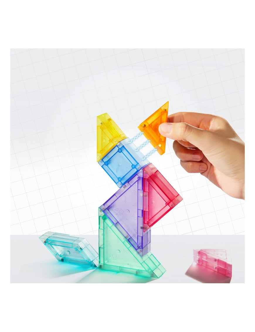 Klocki magnetyczne mideer - Tangram 3D z klepsydrą 7 el.