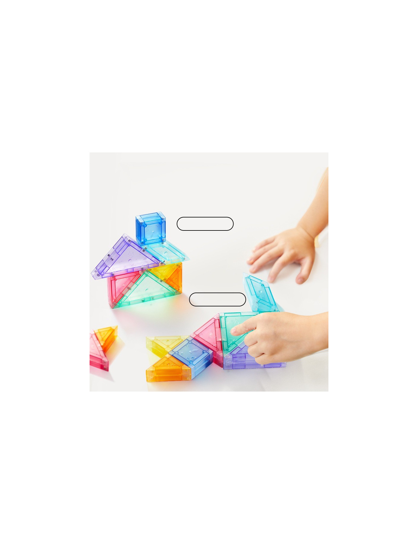 Klocki magnetyczne mideer - Tangram 3D z klepsydrą 7 el.