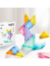 Klocki magnetyczne mideer - Tangram 3D z klepsydrą 7 el.