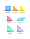 Klocki magnetyczne mideer - Tangram 3D z klepsydrą 7 el.