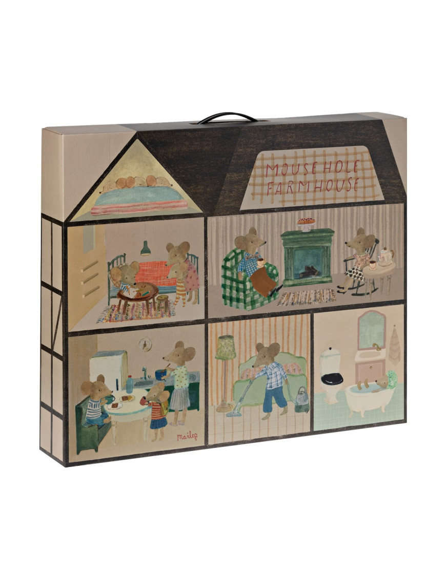 Mouse Hole Farmhouse – idealny domek dla rodziny myszek Maileg