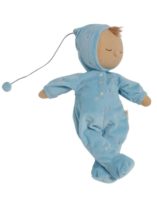 Miękka lalka z pozytywką LULLABY DOZY DINKUMS - baby blue Olli Ella