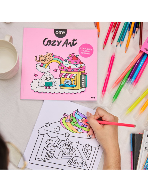 Kolorowanka cozy art - Kawaii OMY