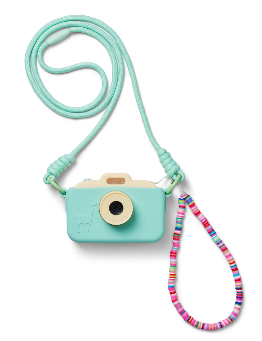 Lalarma Camera Yellow/Mint – kreatywny aparat dla dzieci z akcesoriami