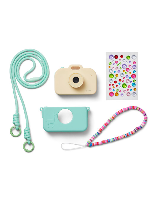 Lalarma Camera Yellow/Mint – kreatywny aparat dla dzieci z akcesoriami