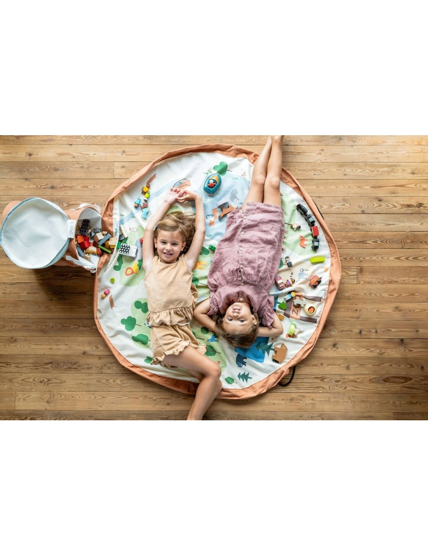 PLAY&GO SOO Kosz na zabawki i mata do zabawy 2W1 ZOO