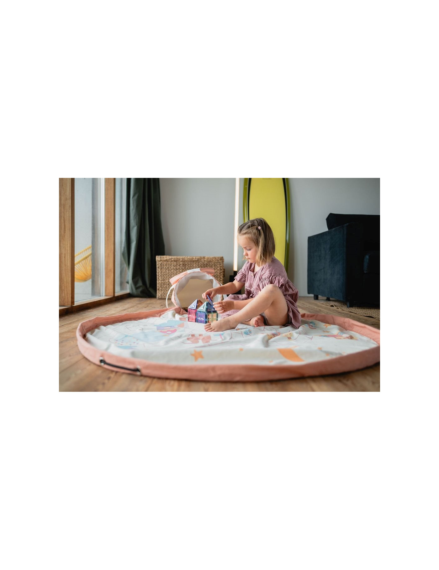 PLAY&GO SOO Kosz na zabawki i mata do zabawy 2W1 FAIRYWORLD