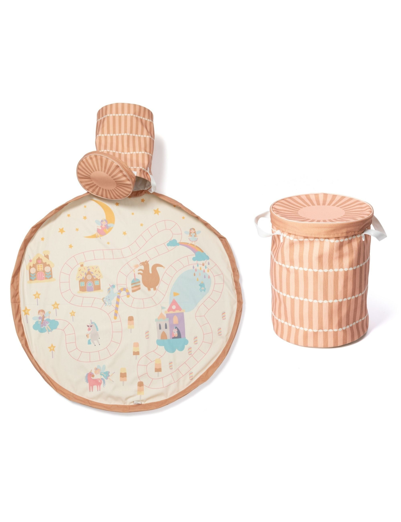 PLAY&GO SOO Kosz na zabawki i mata do zabawy 2W1 FAIRYWORLD