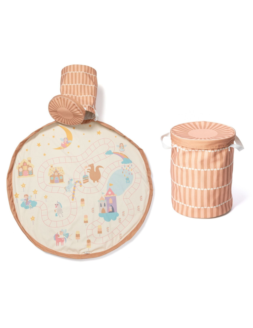 PLAY&GO SOO Kosz na zabawki i mata do zabawy 2W1 FAIRYWORLD