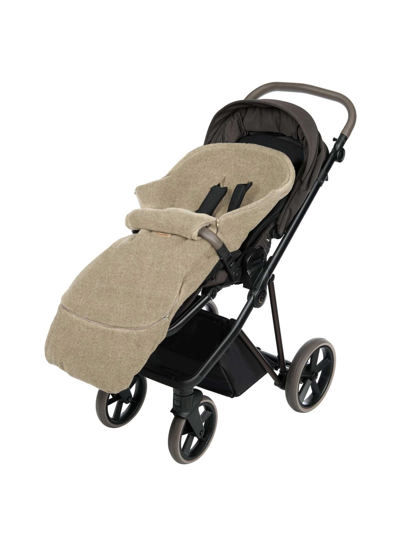 Regulowany śpiworek maxi wełniany Sierra 0-36m brown Zaffiro