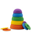 Jellystone, Silikonowe kubeczki, miseczki do układania i do wody z tonącymi dyskami Cups Rainbow, Tęcza Jellystone, Silikonowe kubeczki, miseczki do układania i do wody z tonącymi dyskami Cups Rainbow, Tęcza