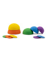 Jellystone, Silikonowe kubeczki, miseczki do układania i do wody z tonącymi dyskami Cups Rainbow, Tęcza Jellystone, Silikonowe kubeczki, miseczki do układania i do wody z tonącymi dyskami Cups Rainbow, Tęcza