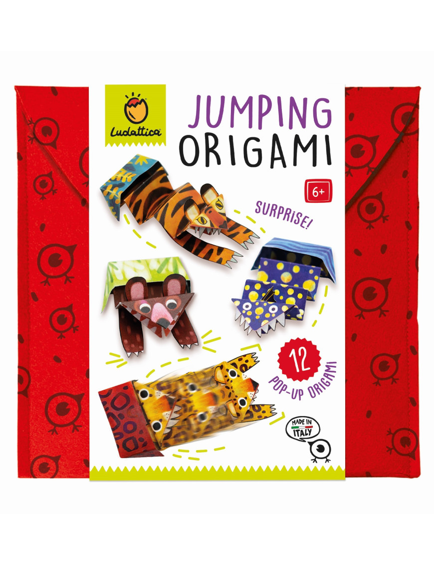 JUMPING ORIGAMI Surprise – zestaw kreatywny – SKACZĄCE ZWIERZAKI LUDATTICA JUMPING ORIGAMI Surprise – zestaw kreatywny – SKACZĄCE ZWIERZAKI LUDATTICA