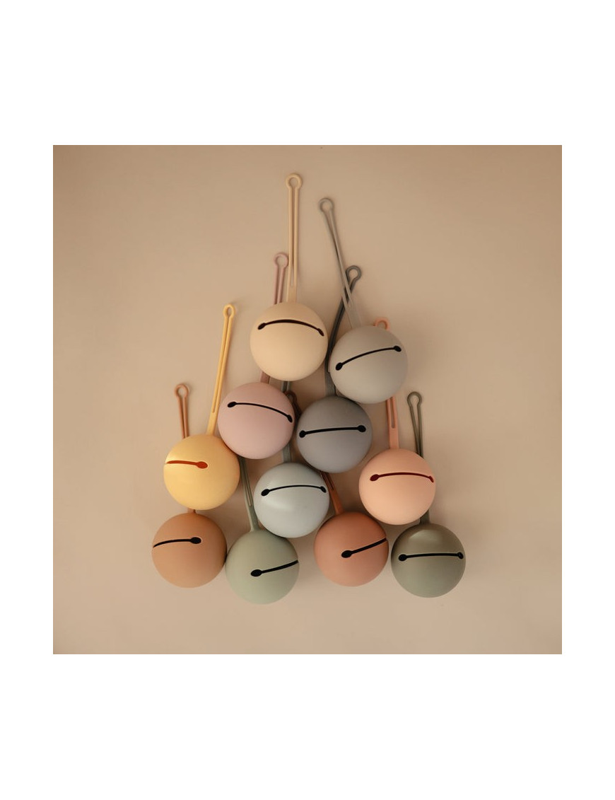Mushie Etui na Smoczek Pale Taupe (Natural)