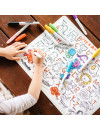 Duża Mata Silikonowa do Kolorowania A3 - Zwierzęta Hey Doodle