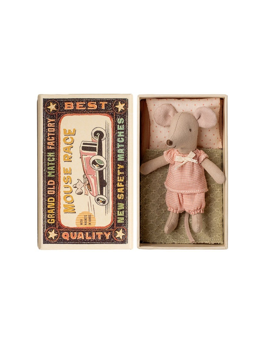 Little Sister Mouse in Matchbox – myszka Maileg w pudełku zapałek Little Sister Mouse in Matchbox – myszka Maileg w pudełku zapałek