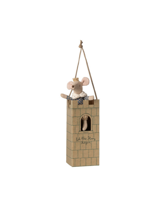 Prince Mouse – Big Brother, Ocher – książę Maileg gotowy do zabawy w zamku