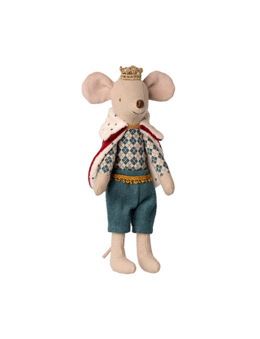 King Mouse – Dad – król Maileg w pelerynie i koronie