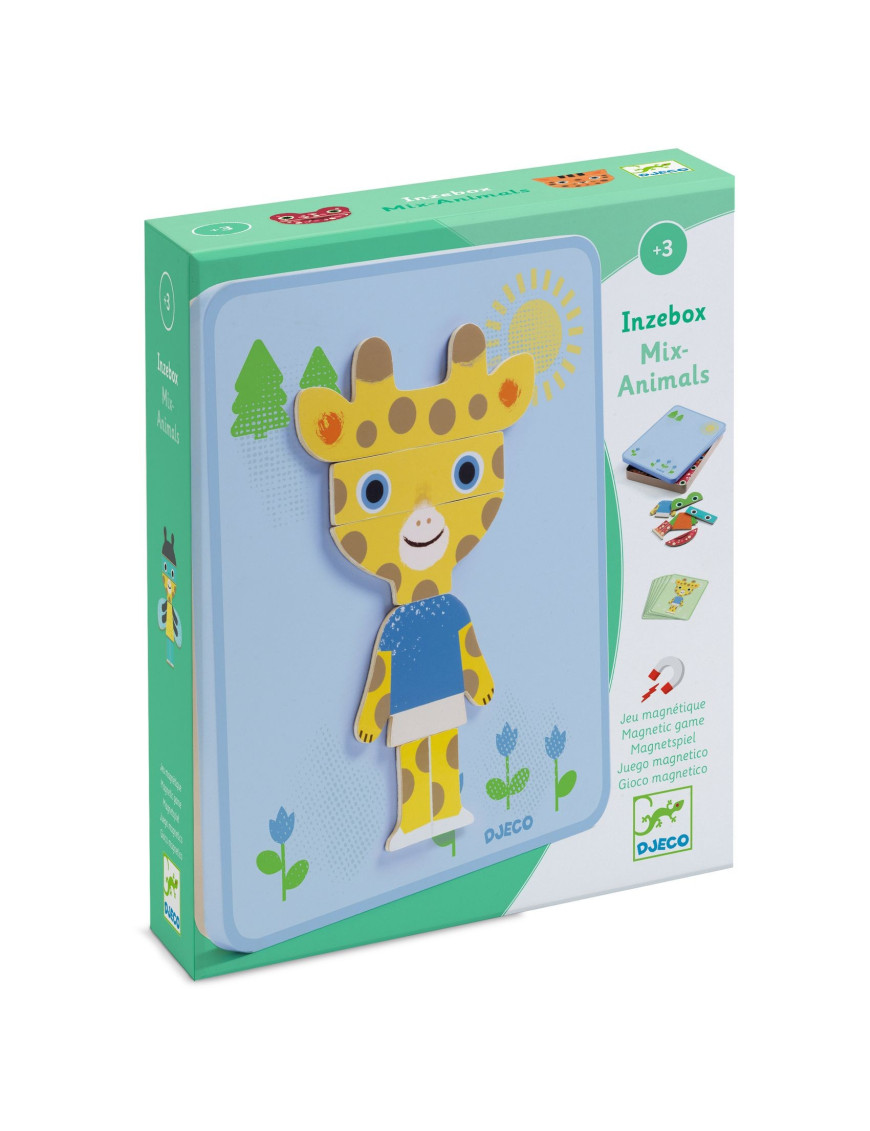 Magnetyczne puzzle Inzebox ZWIERZĘTA Djeco