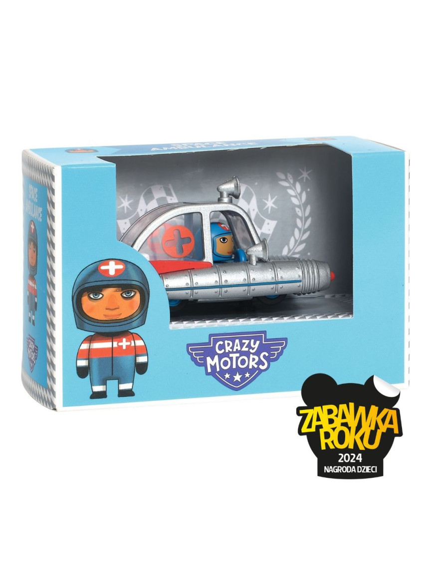Autko CRAZY MOTORS - SPACE AMBULANCE Djeco