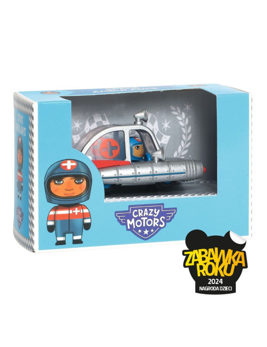 Autko CRAZY MOTORS - SPACE AMBULANCE Djeco