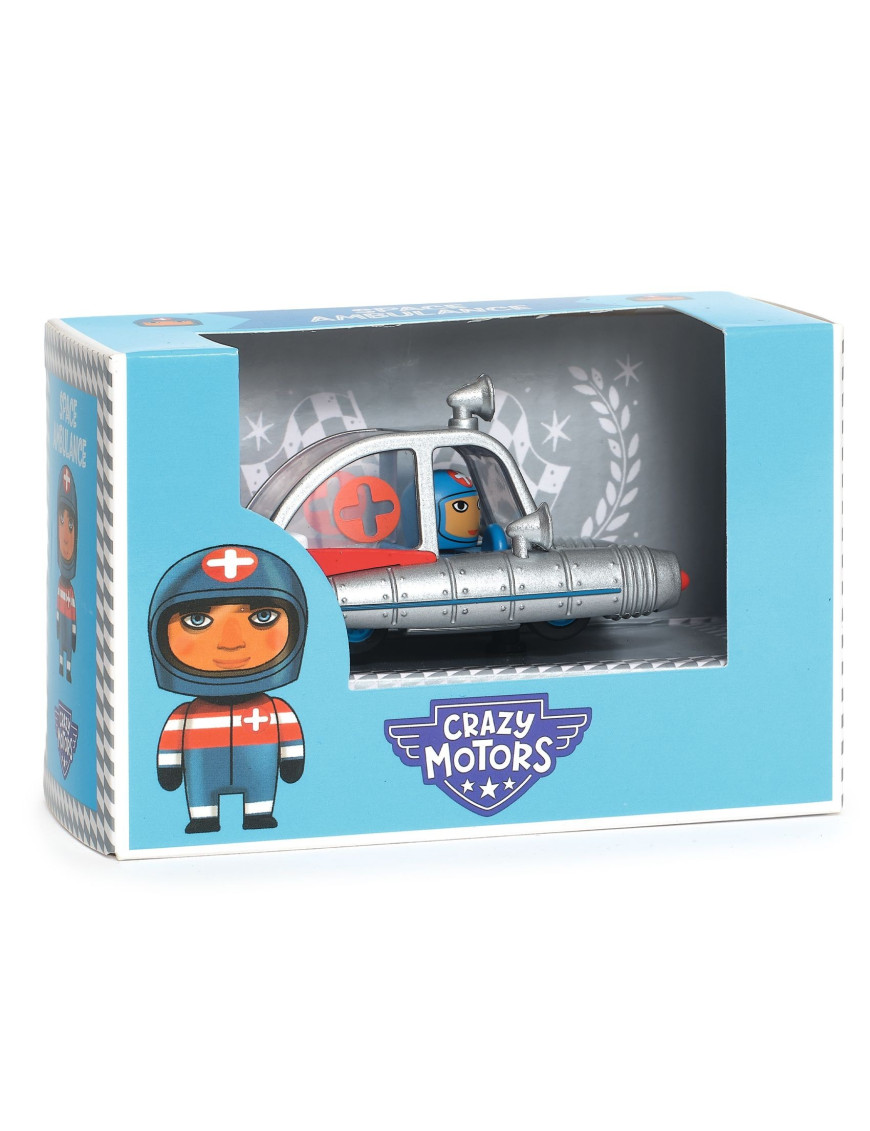 Autko CRAZY MOTORS - SPACE AMBULANCE Djeco