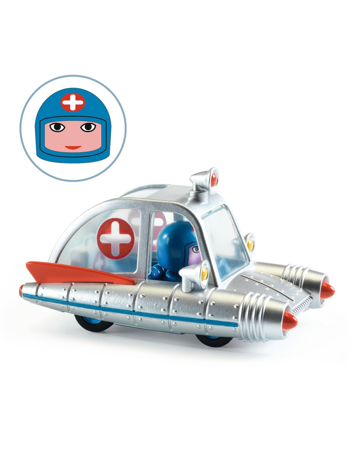 Autko CRAZY MOTORS - SPACE AMBULANCE Djeco