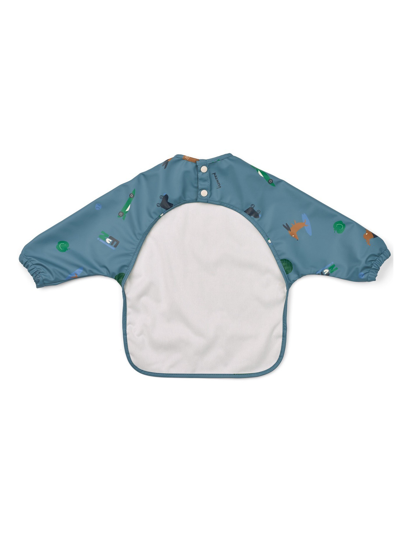 MARLE śliniak z rękawkami Fun Beach Blue Liewood