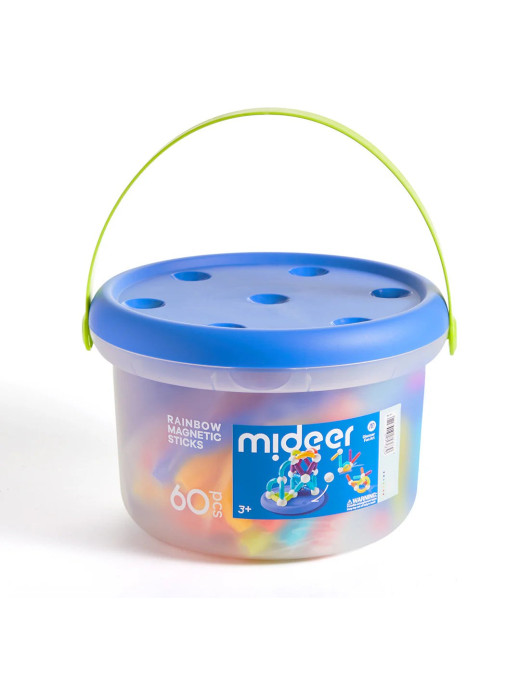Zestaw magnetycznych pałeczek konstrukcyjnych mideer (60 el.)