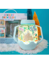 Glo Pals ŚNIEŻNY Zestaw sensoryczny DIY, świecący słoik z brokatami i figurkami Fun Fillers + naklejki gratis ZIMA WINTER