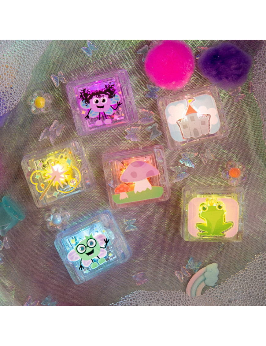 Glo Pals, Kostki sensoryczne świecące w wodzie 6 sztuk - Wróżki