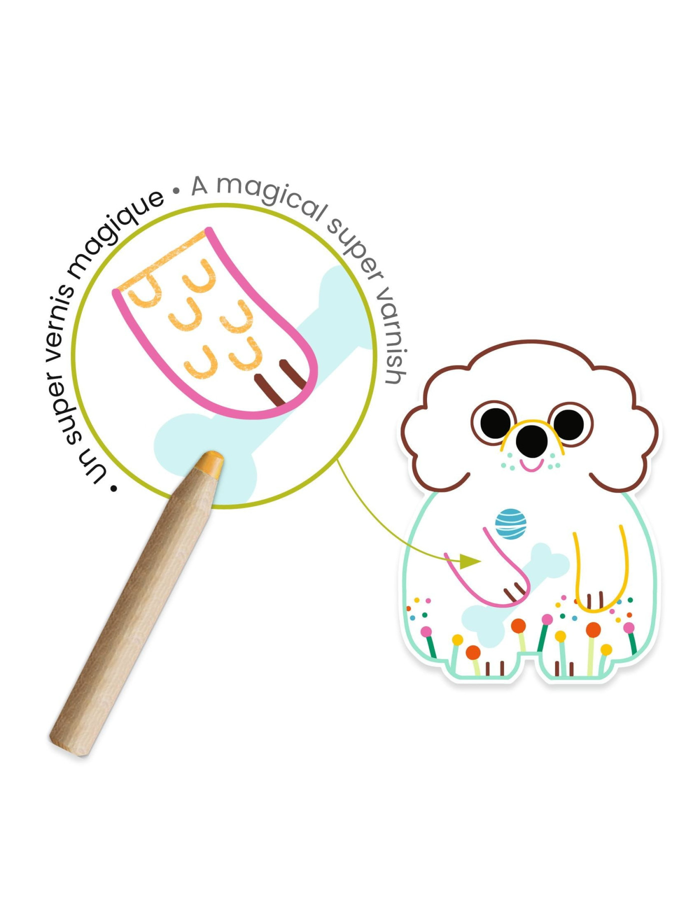 Magiczne kolorowanki - DOMOWE ZWIERZĄTKA Djeco