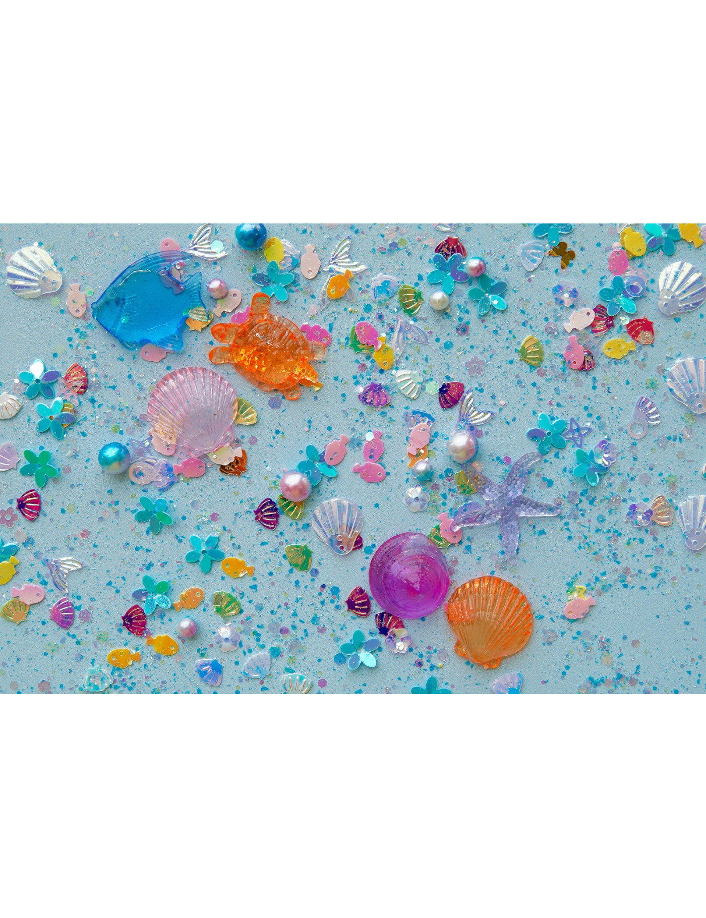 Glo Pals - Case SEA Fun Fillers Wkład, figurki, brokaty do słoików, zabaw sensorycznych