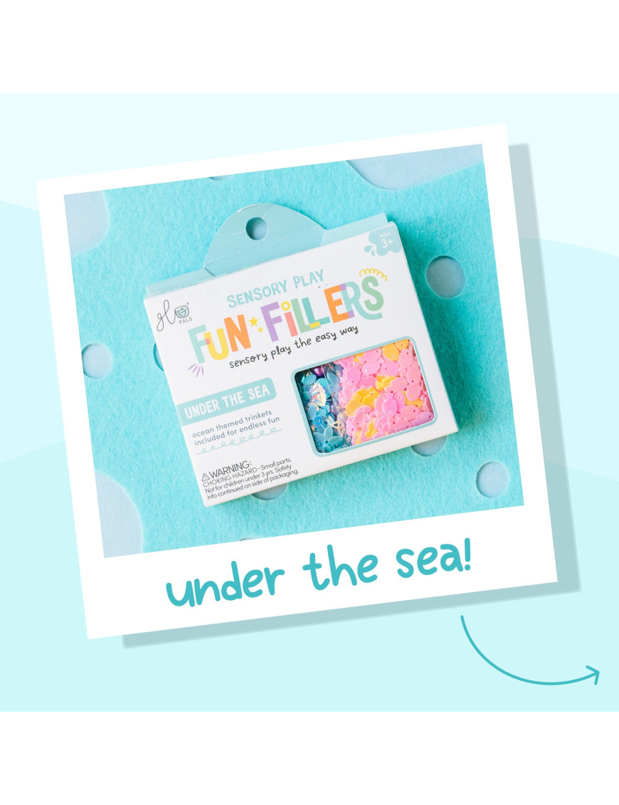 Glo Pals - Case SEA Fun Fillers Wkład, figurki, brokaty do słoików, zabaw sensorycznych