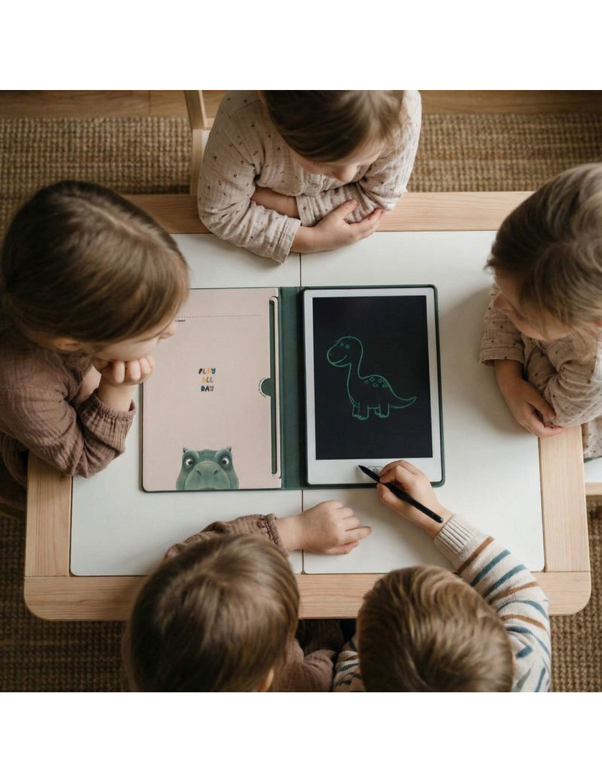 Tablet Graficzny z kartami pracy do rysowania - KidBook - Dino