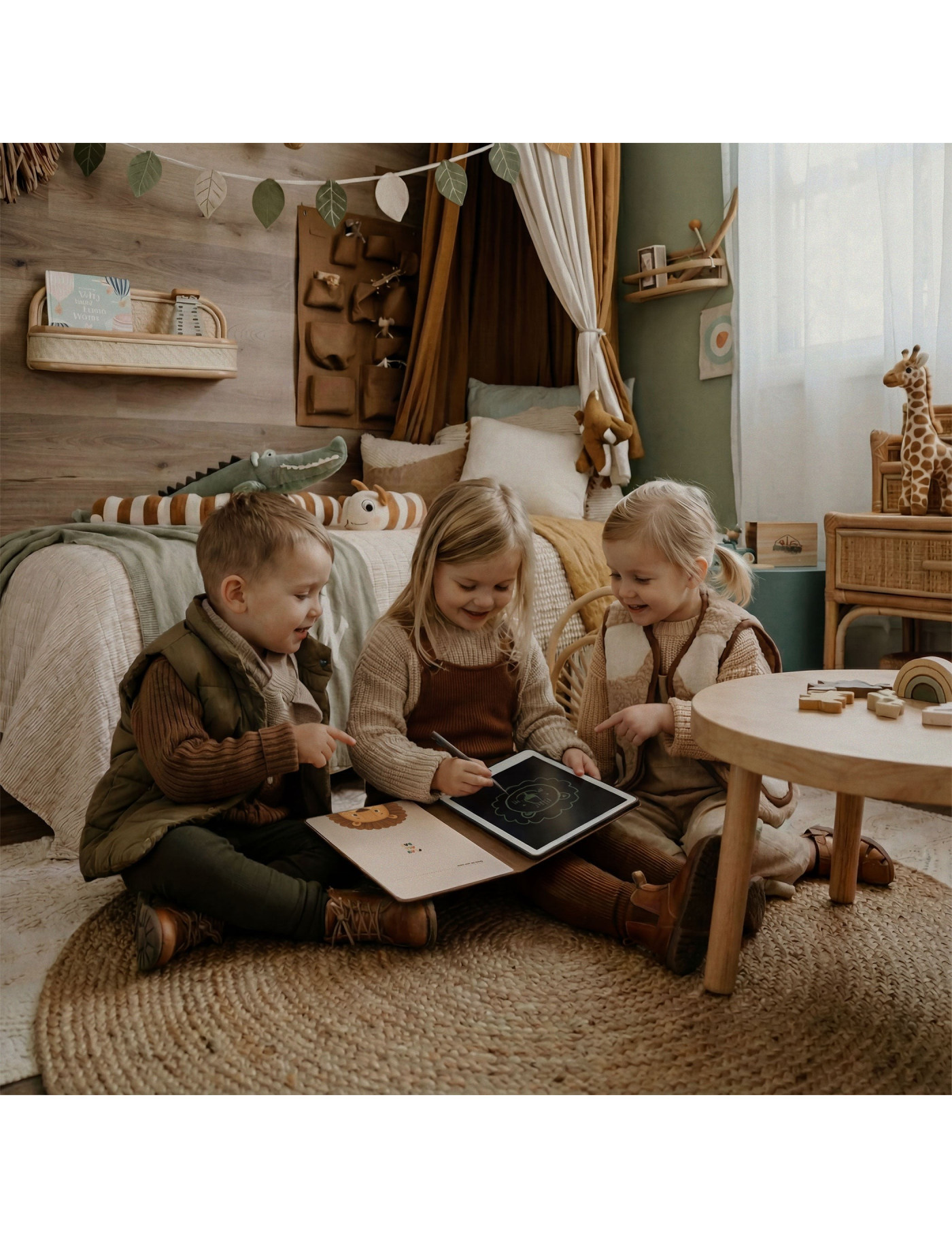 Tablet Graficzny z kartami pracy do rysowania - KidBook - Safari