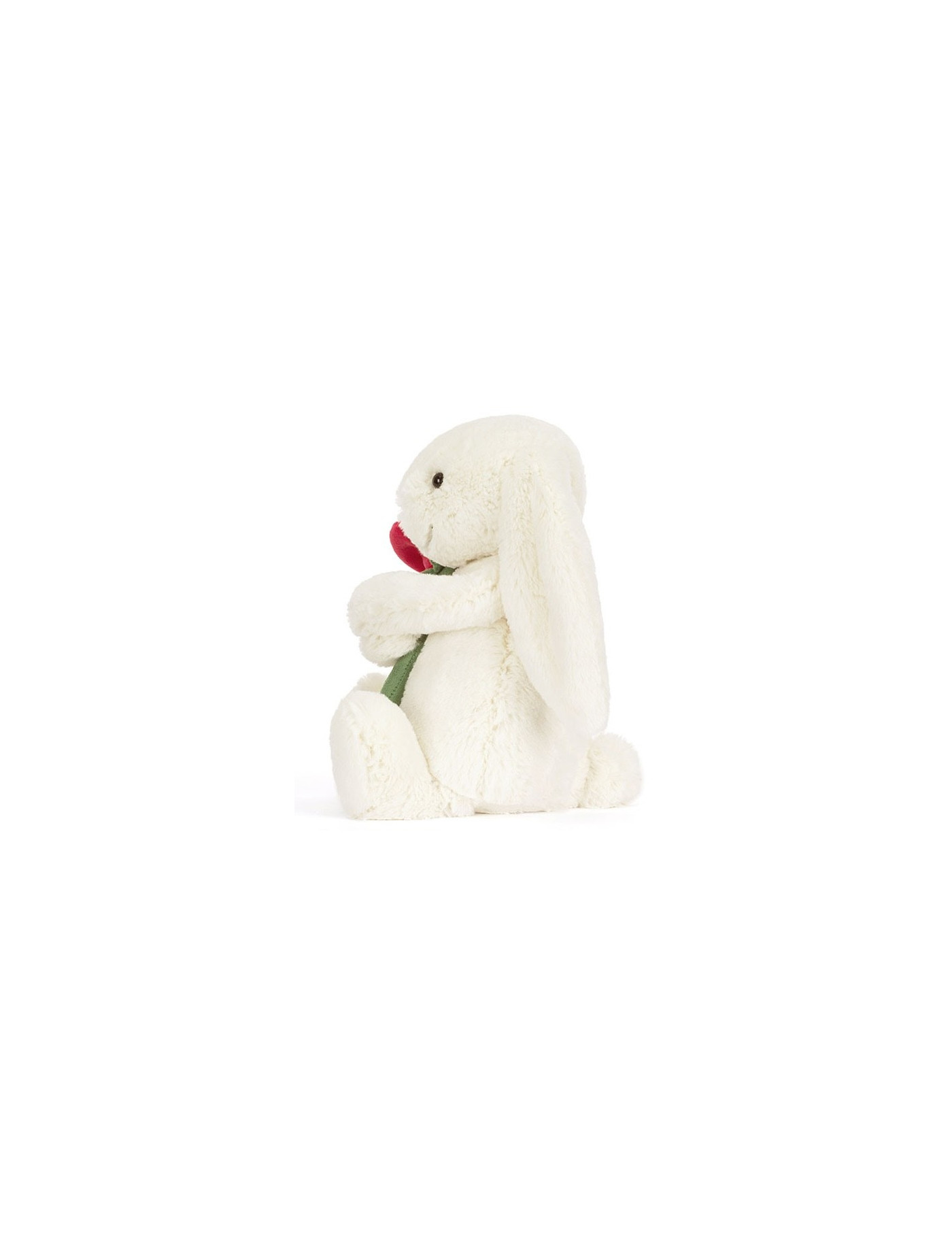 Wesoły króliczek z różą 31 cm Jellycat