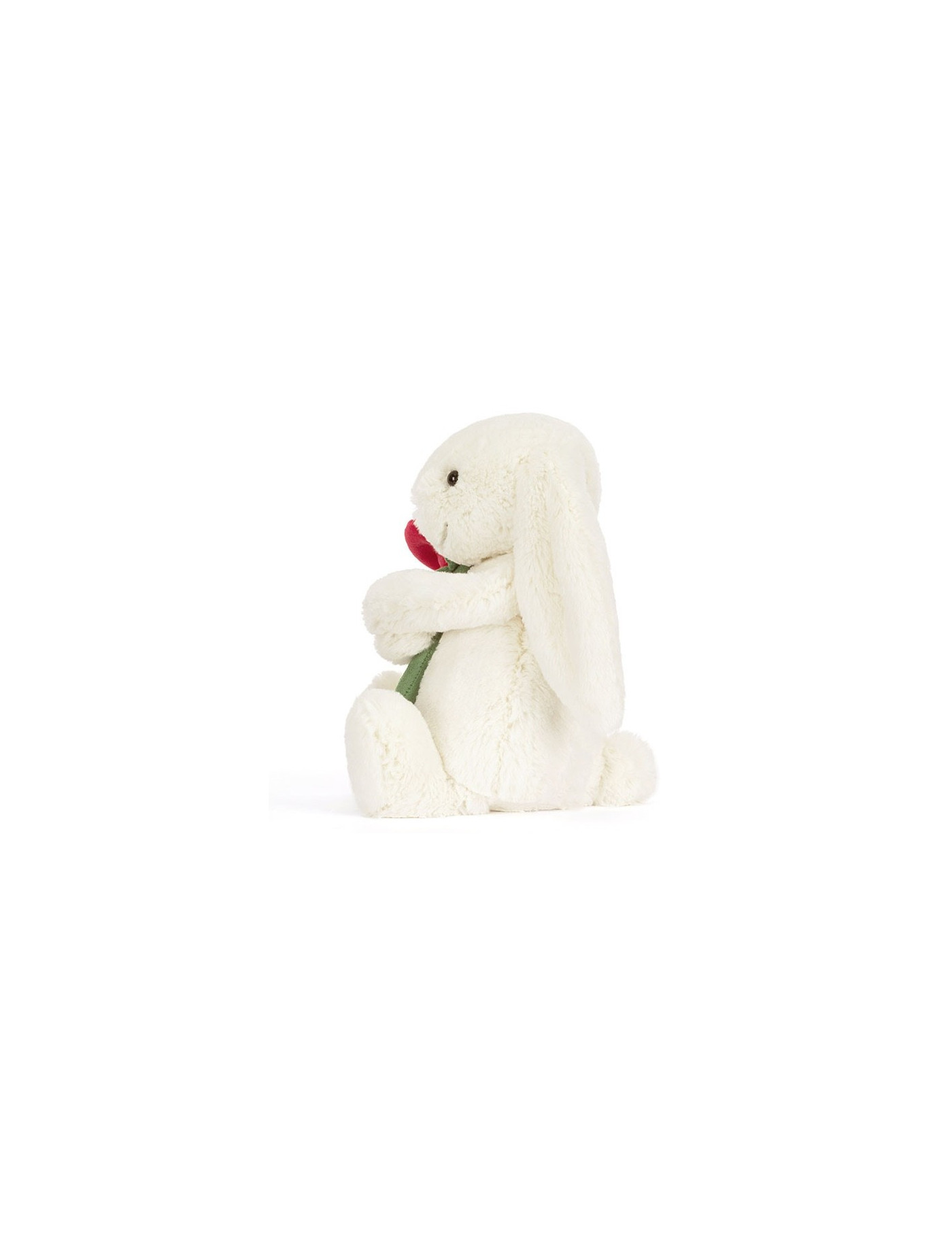 Wesoły króliczek z różą 31 cm Jellycat