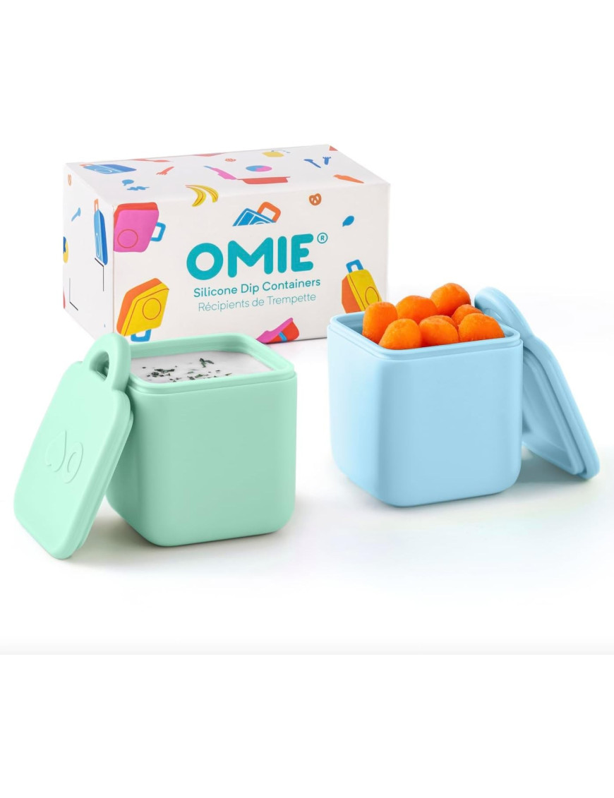OMIE OMIEDIP dwa szczelne pojemniczki, blue/mint