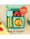 OMIE OMIEDIP dwa szczelne pojemniczki, blue/mint