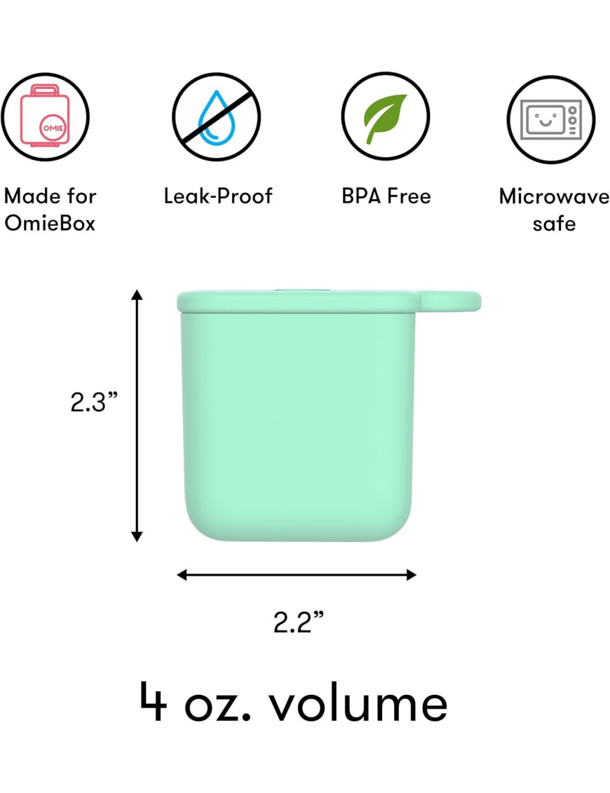 OMIE OMIEDIP dwa szczelne pojemniczki, blue/mint