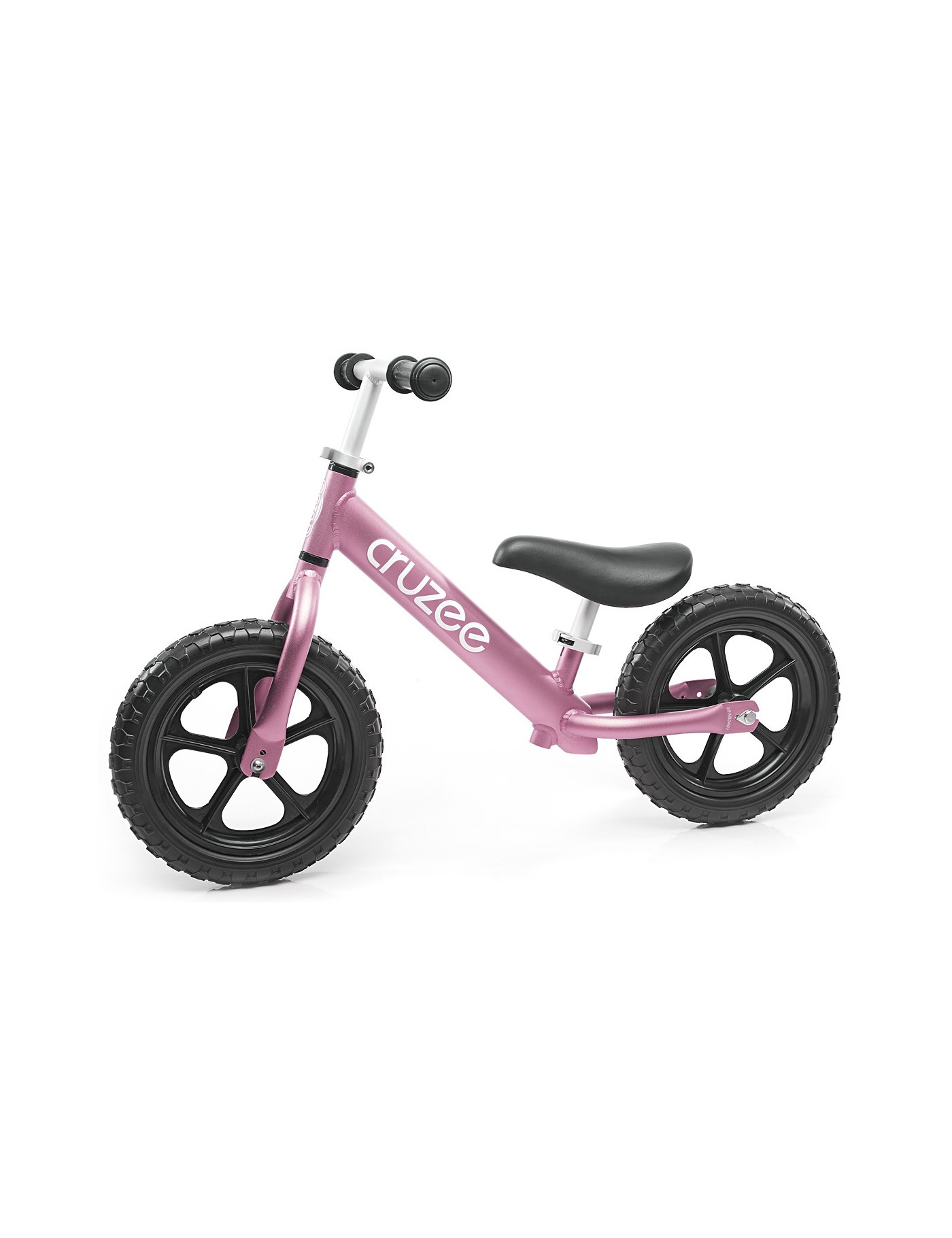 Rowerek biegowy Cruzee 12'' różowy, czarne koła