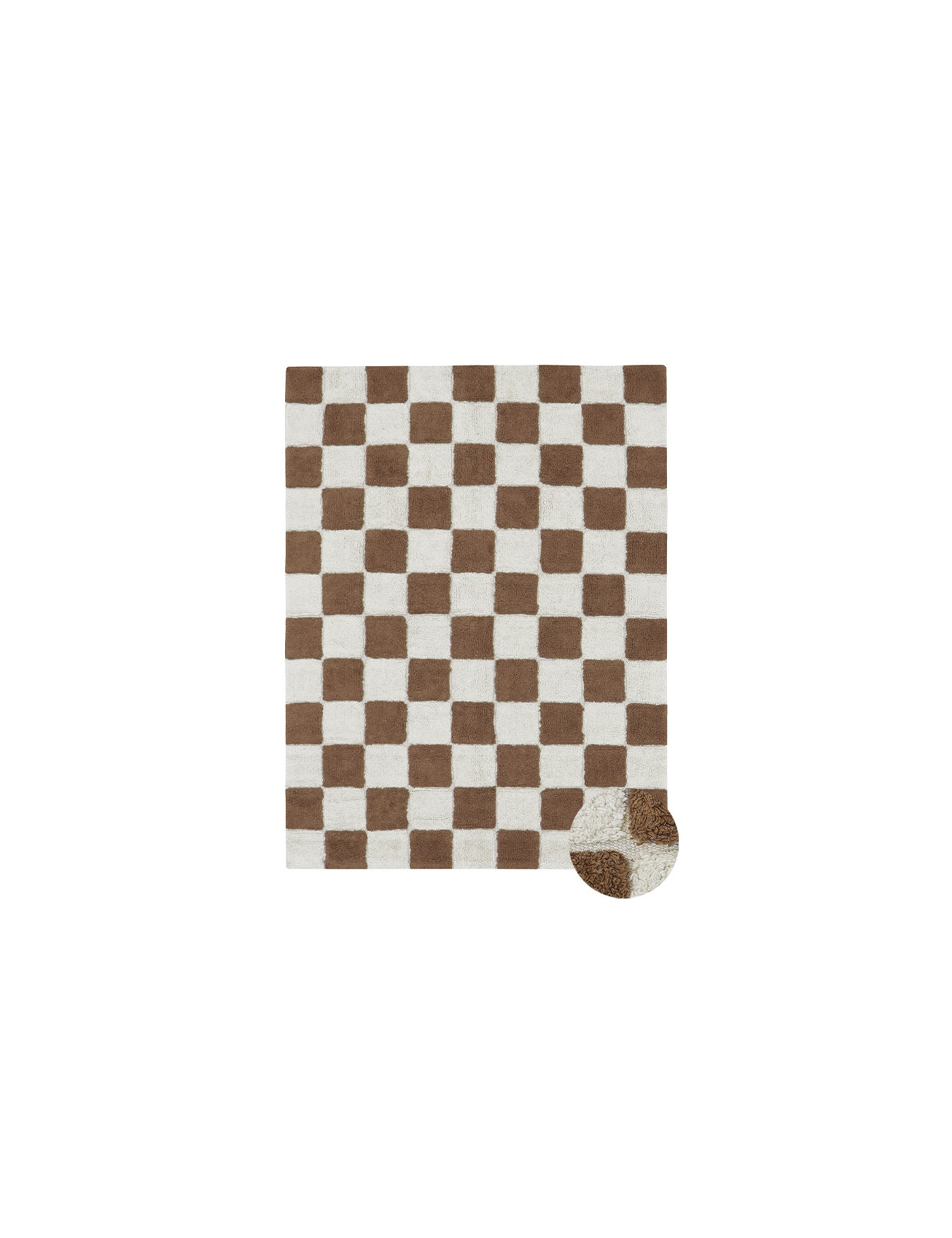 Dywan bawełniany Kitchen Tiles Toffee 140x200 cm Lorena Canals