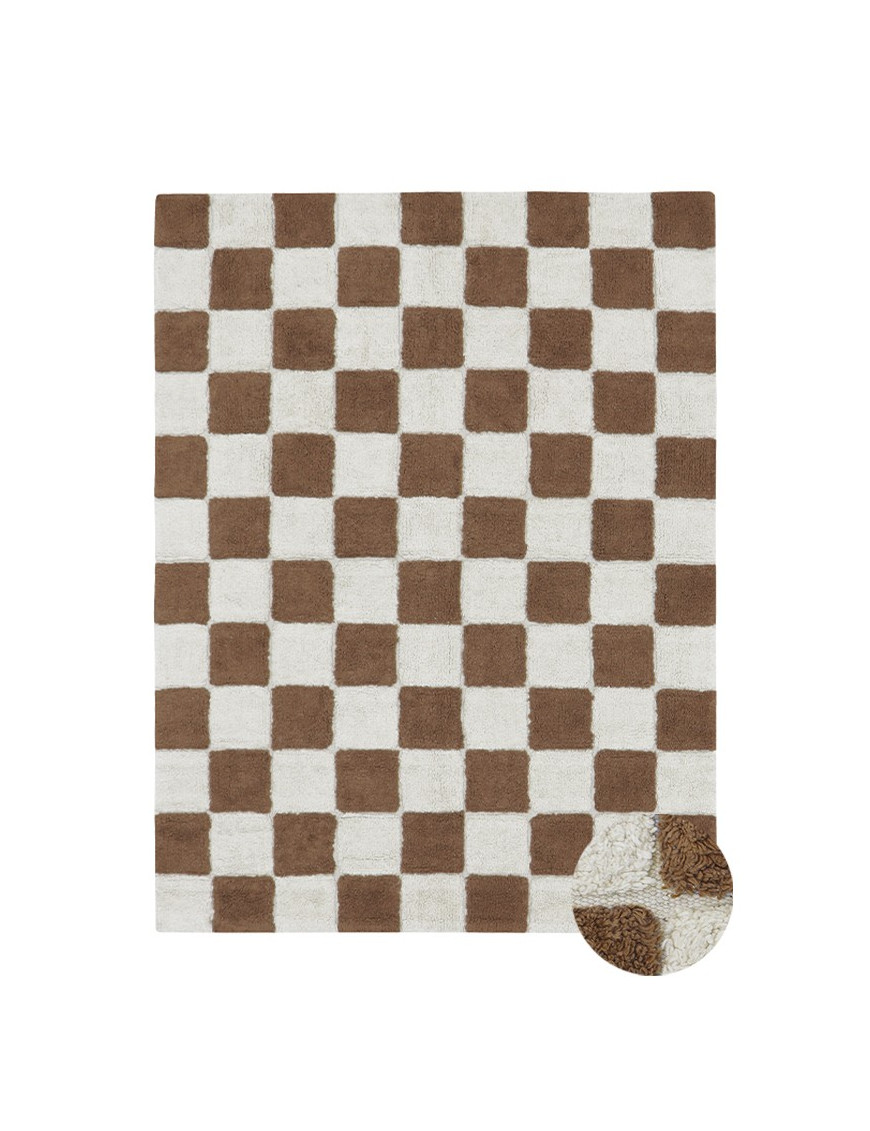 Dywan bawełniany Kitchen Tiles Toffee 140x200 cm Lorena Canals
