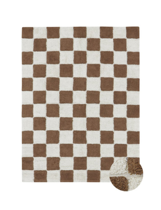 Dywan bawełniany Kitchen Tiles Toffee 140x200 cm Lorena Canals